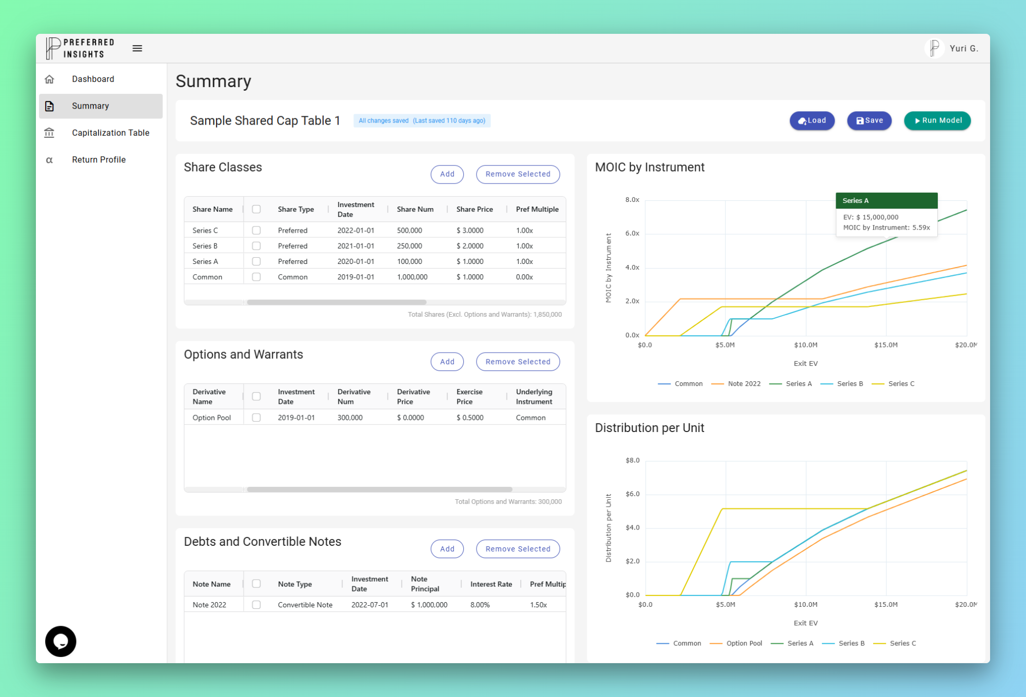 app dashboard screenshot